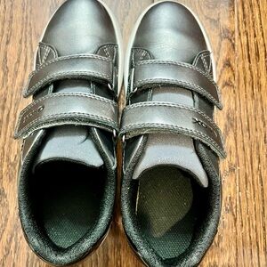 Geox Dark Grey Kids Shoes with Velcro Straps